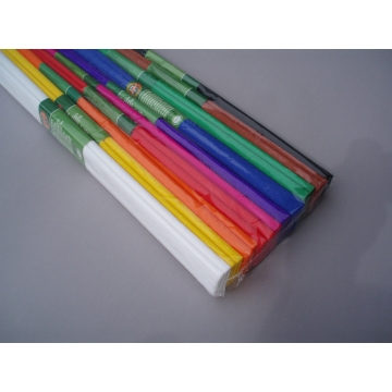 Krepový papír 0,5 x 2,5 m, 10ks, barevný mix