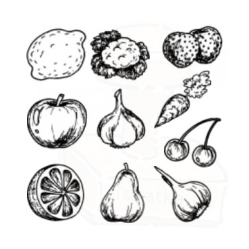 Tiskátka-Ovoce a zelenina - sada