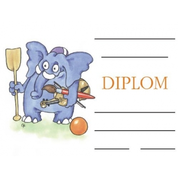 Diplom A5 - Slon všeuměl