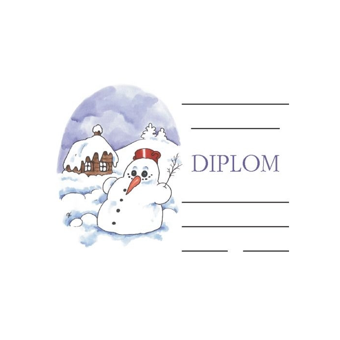 Diplom A5 - Sněhulák